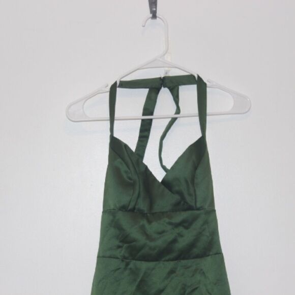 Jim Hjelm Occasions Vintage Green Midi Dress Women Size 8 - Picture 2 of 6